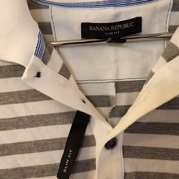 Banana Republic slim fit polo - men's size M - Picture 2 of 4